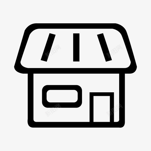 底部导航-门店-默认svg_新图网 https://ixintu.com 底部导航-门店-默认