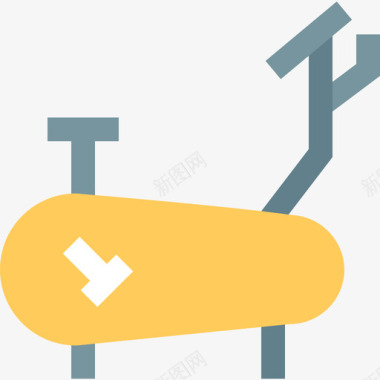 固定自行车车身和健身2平板图标图标