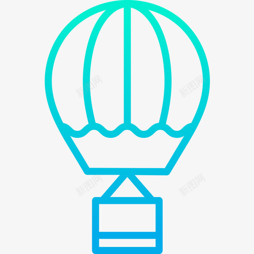 热气球运输142梯度图标svg_新图网 https://ixintu.com 梯度 热气球 运输