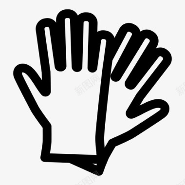 手套清洁环保图标图标