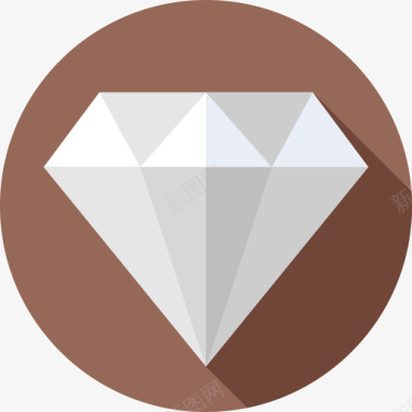 钻石非洲10扁平图标图标