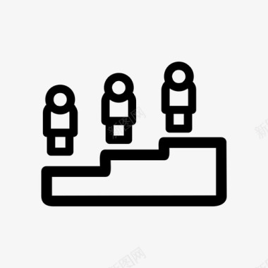 领导商业和金融攀登图标图标