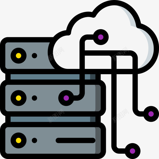 数据传输大数据72线性彩色图标svg_新图网 https://ixintu.com 大数 彩色 数据 数据传输 线性