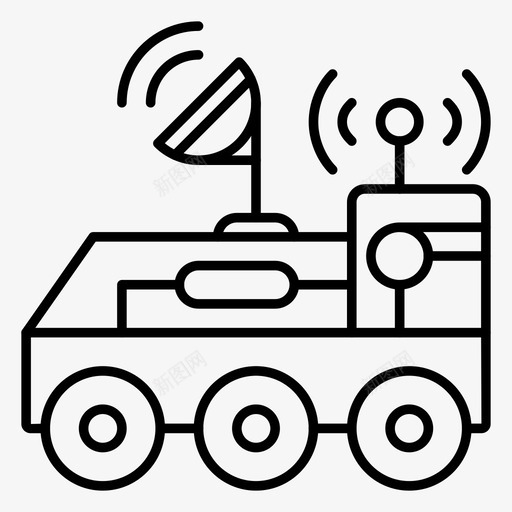 月球车汽车太空图标svg_新图网 https://ixintu.com 太空 月球车 汽车