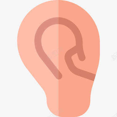 耳朵通讯182扁平图标图标