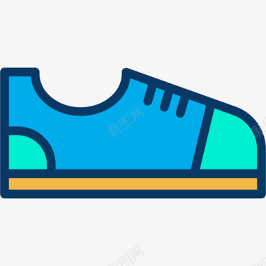 运动鞋男士配件8线性颜色图标图标