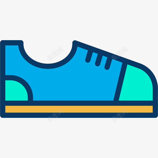 运动鞋男士配件8线性颜色图标svg_新图网 https://ixintu.com 男士配件8 线性颜色 运动鞋