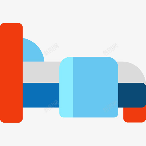 205旅行床平床图标svg_新图网 https://ixintu.com 205旅行床 平床