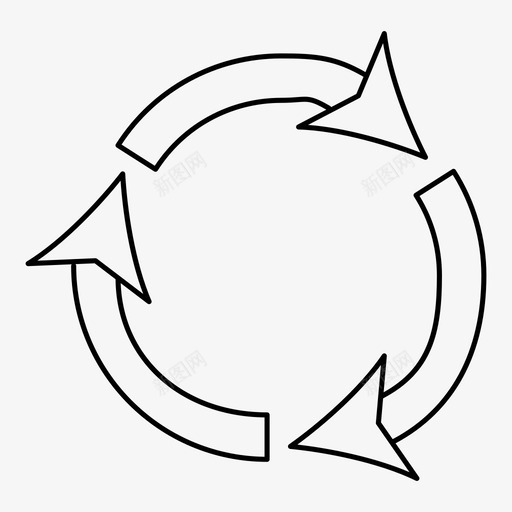 回收标识清洁生态图标svg_新图网 https://ixintu.com 回收 垃圾 标识 清洁 生态