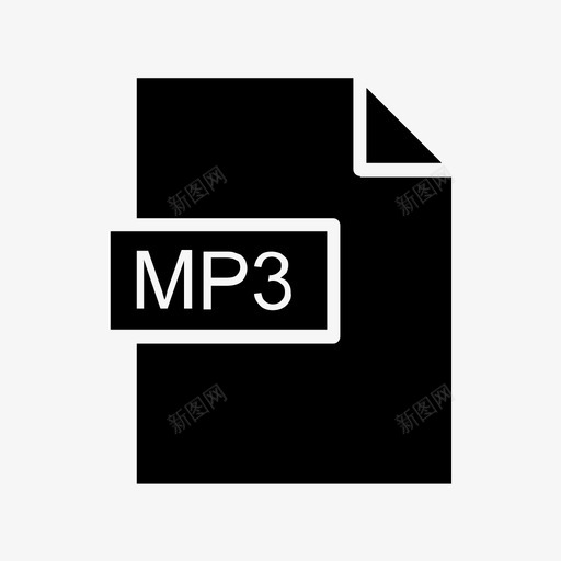 mp3文件音频格式图标svg_新图网 https://ixintu.com mp3 文件 格式 耳机 音乐 音频