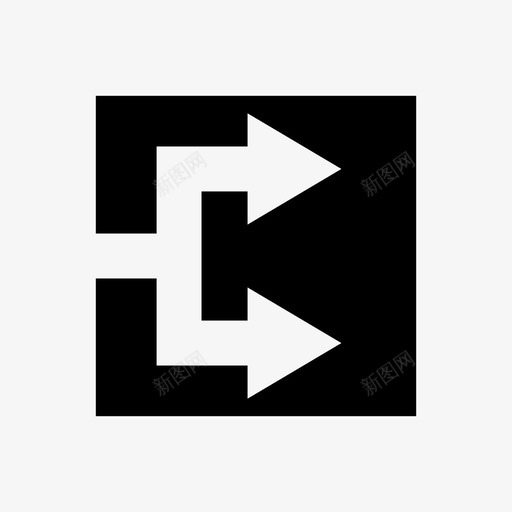方向右箭头图标svg_新图网 https://ixintu.com 方向 箭头