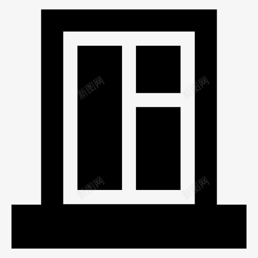 窗户家房子图标svg_新图网 https://ixintu.com 室内 家 房子 房间 窗户 风景
