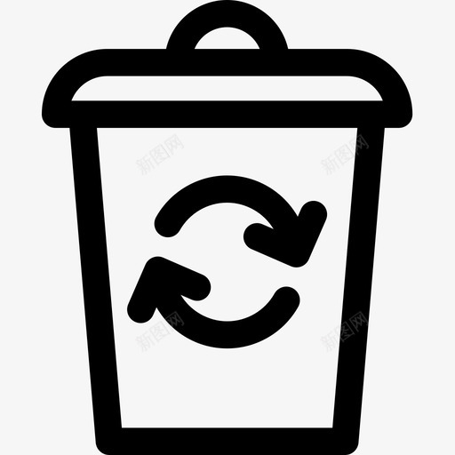 回收箱地球母亲3线性图标svg_新图网 https://ixintu.com 回收 地球 母亲 线性