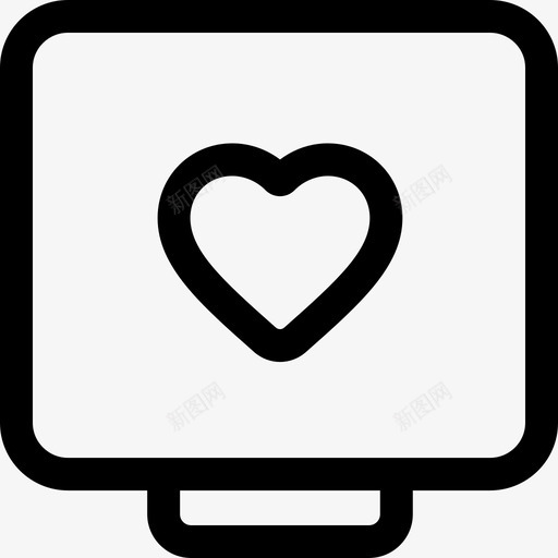 心脏社交媒体104线性图标svg_新图网 https://ixintu.com 心脏 社交媒体104 线性