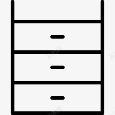 更衣台抽屉柜家具图标图标