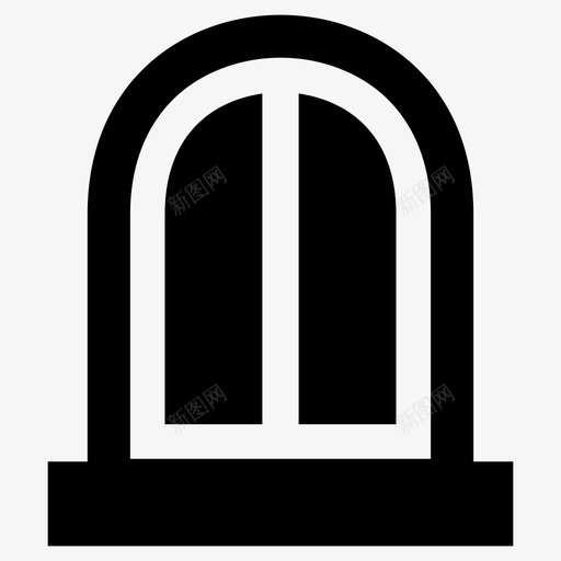 窗户家房子图标svg_新图网 https://ixintu.com 室内 家 房子 房间 窗户 风景