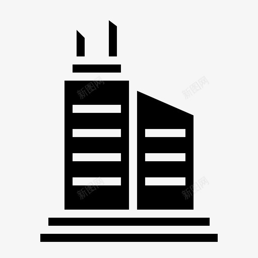 天际线中心市中心图标svg_新图网 https://ixintu.com 中心 团队合作 天际线 市中心 建立坚实的第二套 成功