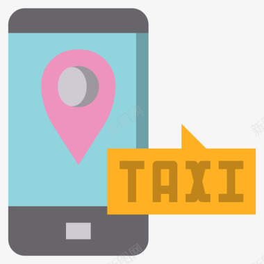 App出租车服务14平层图标图标