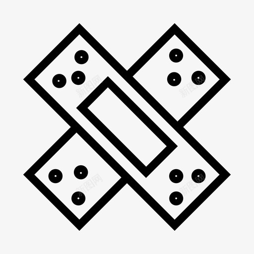 石膏绷带健康图标svg_新图网 https://ixintu.com 健康 医院 石膏 绷带 药品