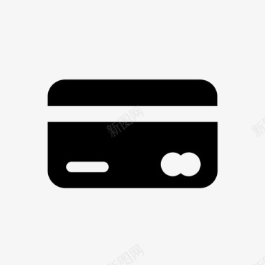 信用卡借记卡购物图标图标