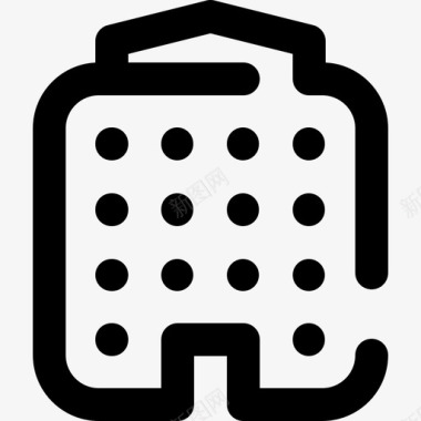 建筑物杂项63轮廓图标图标