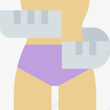 饮食身体和健身2平坦图标图标