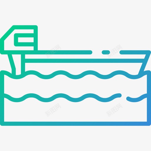 55号坡度渔船图标svg_新图网 https://ixintu.com 55号 坡度 渔船