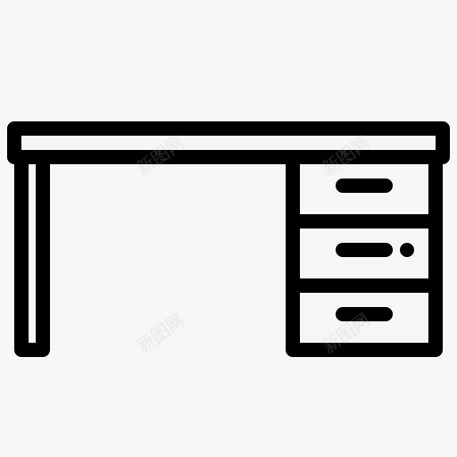 办公桌家用设备13线性图标svg_新图网 https://ixintu.com 办公桌 家用 线性 设备