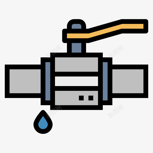 阀门结构109线性颜色图标svg_新图网 https://ixintu.com 线性 结构 阀门 颜色