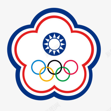  中华台北奥会旗图标