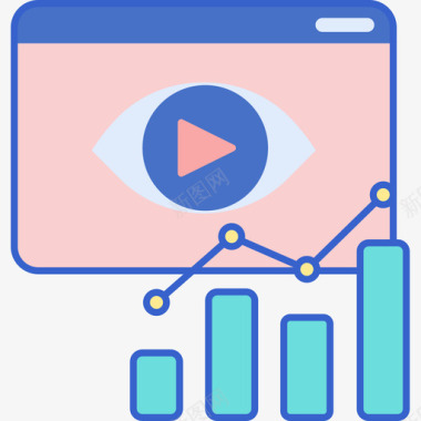收视率电子竞技3线性颜色图标图标