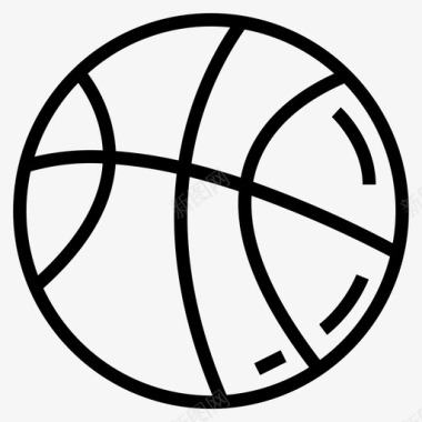 球篮球15直线型图标图标