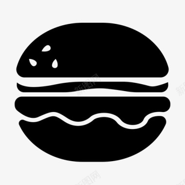 汉堡食欲饮食图标图标