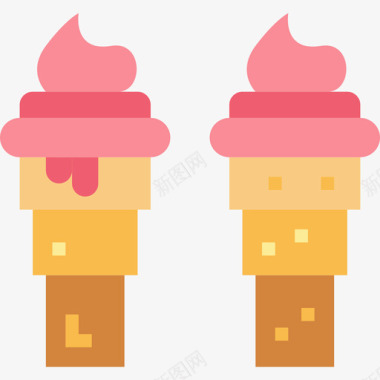 冰淇淋面包店90无糖图标图标