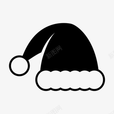 帽子圣诞节圣诞老人图标图标