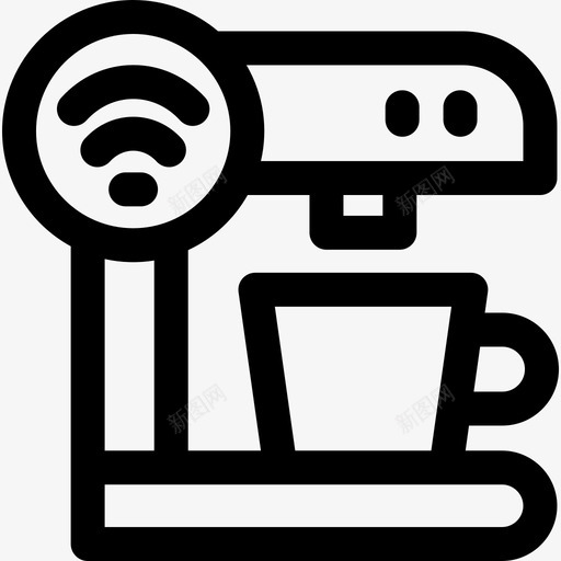 咖啡机domotics25线性图标svg_新图网 https://ixintu.com domotics 咖啡机 线性