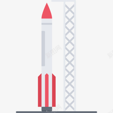 火箭太空112扁平图标图标