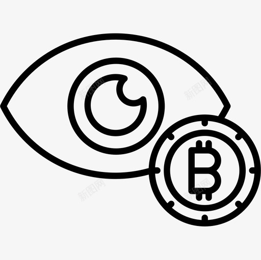 监视器比特币加密货币概述图标svg_新图网 https://ixintu.com 加密 概述 比特 监视器 货币