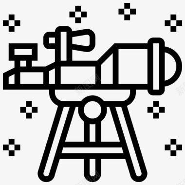 望远镜空间171直线图标图标