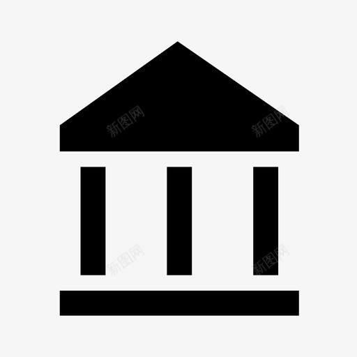 银行银行大楼中央银行图标svg_新图网 https://ixintu.com 中央 储蓄 大楼 网络 货币 银行