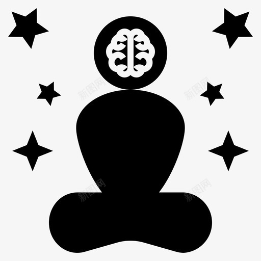 想法大脑概念图标svg_新图网 https://ixintu.com 大脑 形状 思想 思维 想法 概念 符号