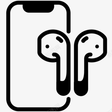 iphoneairpods耳机音乐图标图标
