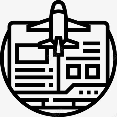 103班机机场图标图标