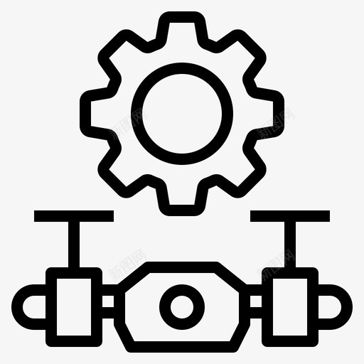 设置飞机运动图标svg_新图网 https://ixintu.com 天空 摄影 无人机轮廓 视频 设置 运动 飞机