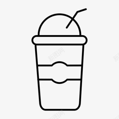 新鲜饮料杯子冰茶图标图标