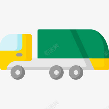 垃圾车车辆和运输车10辆平车图标图标