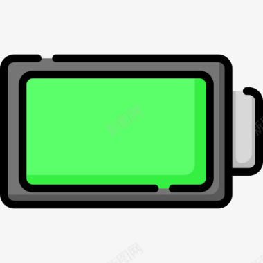 电池摄像头接口26线性颜色图标图标