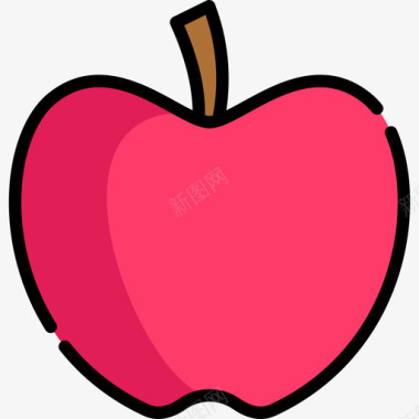 苹果水果蔬菜12种图标图标
