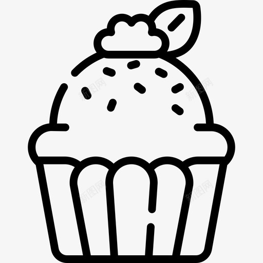 纸杯蛋糕甜点糖果10直系图标svg_新图网 https://ixintu.com 甜点 直系 糖果 纸杯 蛋糕