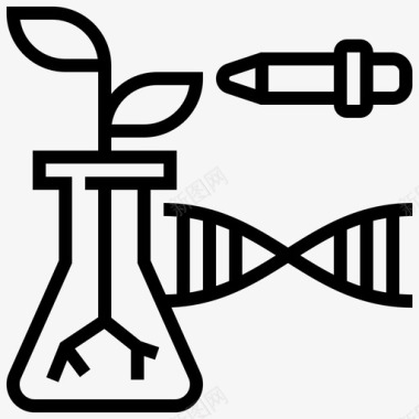 生物技术实验遗传学图标图标
